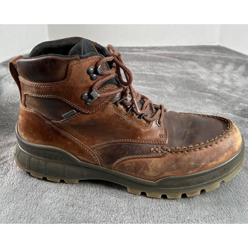 ECCO Track 25 Boots Mens Size 13 Gore-Tex Mid Hiking Waterproof Leather